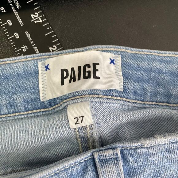 Paige Womens Jeans Size 27 Blue Denim Hoxten Ankle Skinny Leg Light Wash - Picture 4 of 16